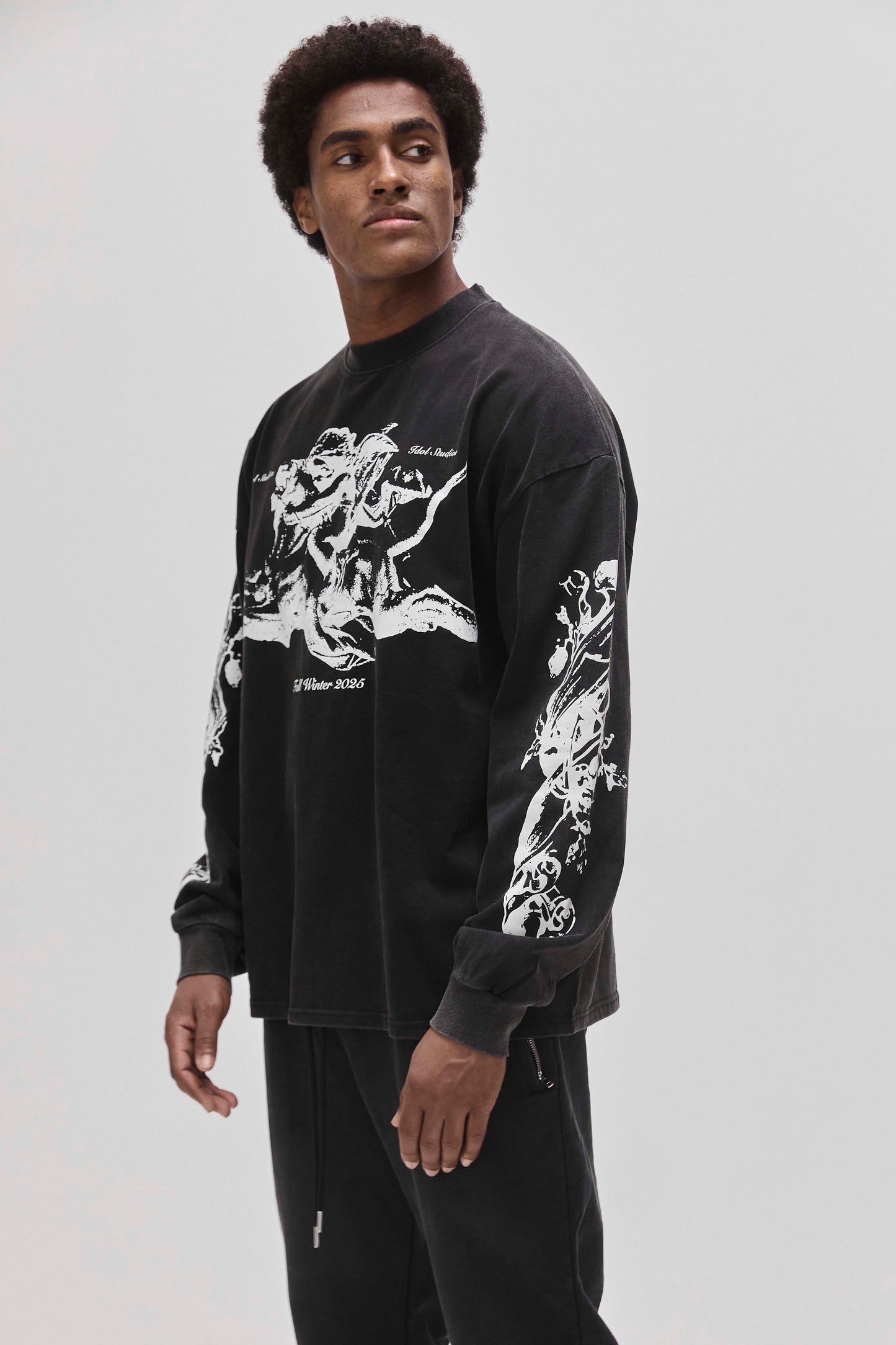 Riding angel - washed black