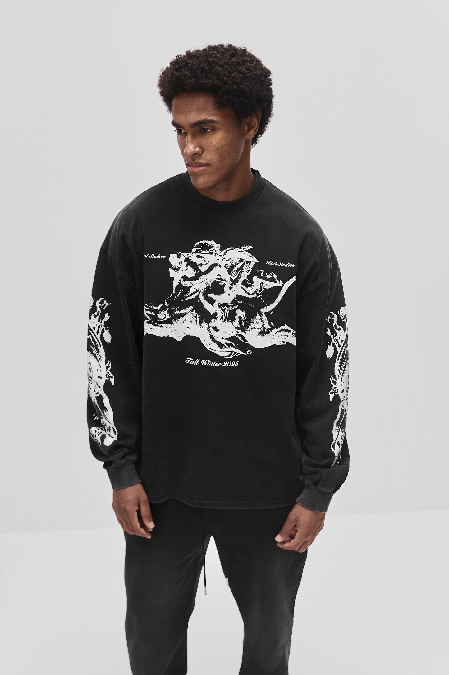 Riding angel - washed black