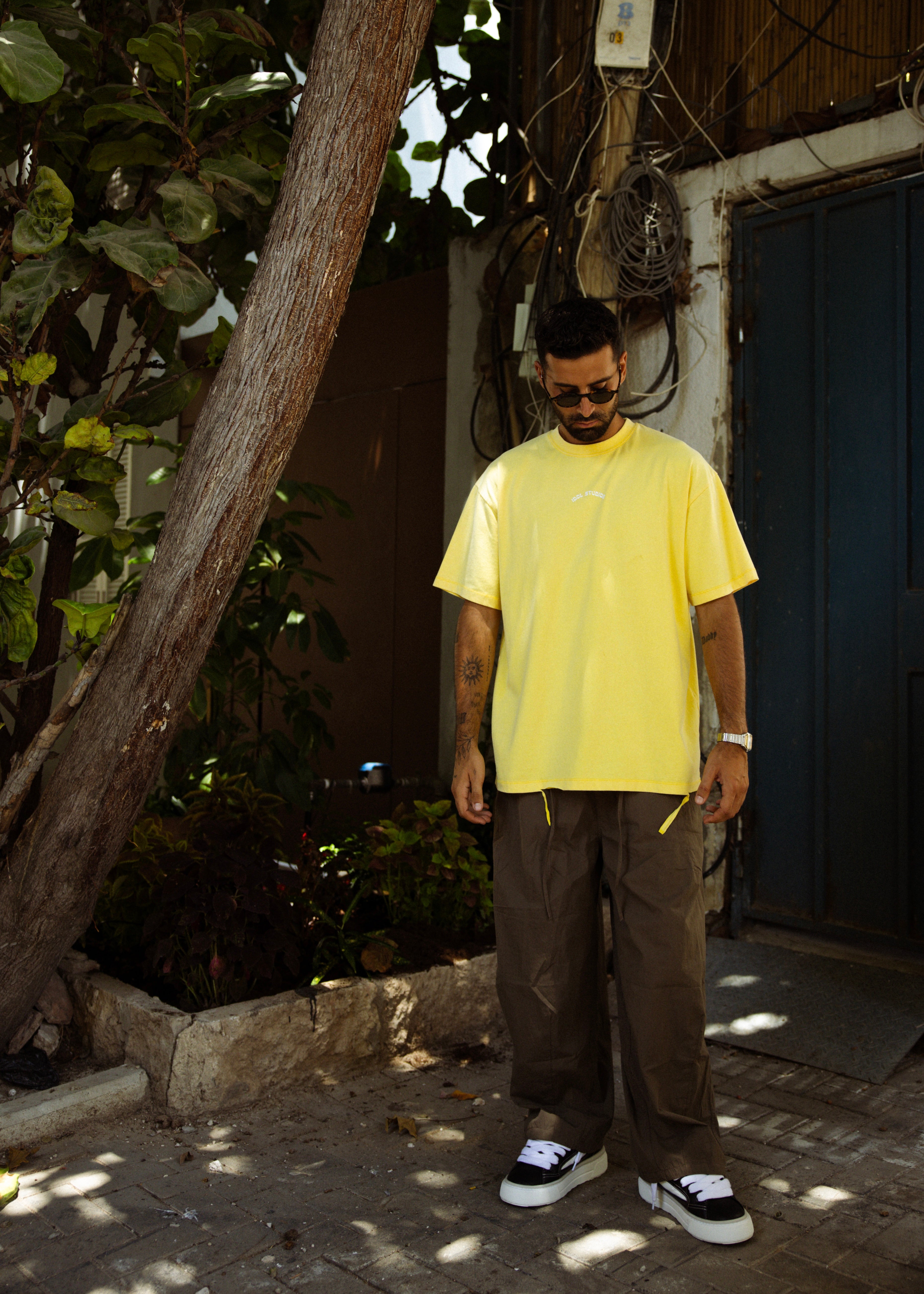 CURVED RIP - WASHED YELLOW