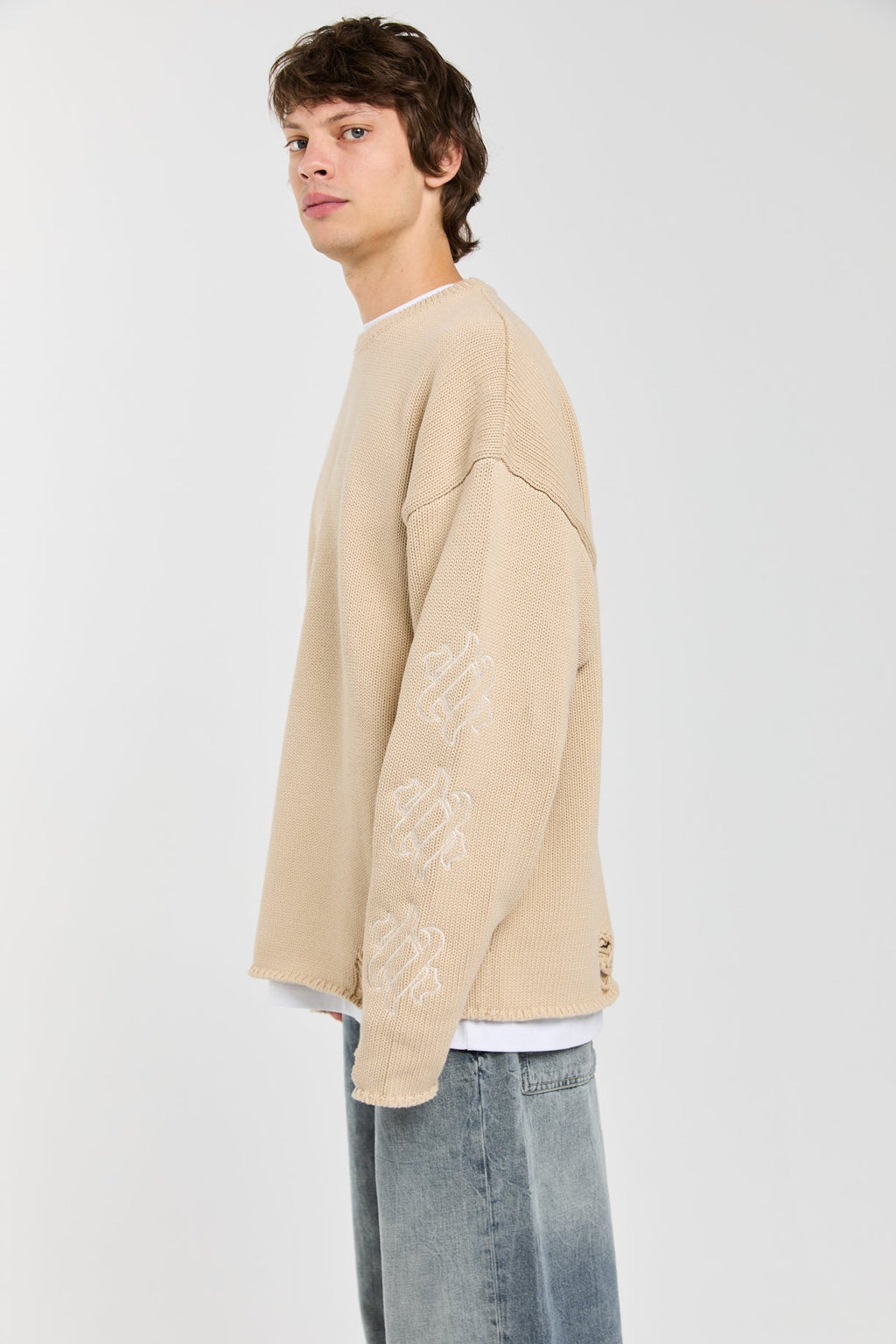 SANDSTONE - BEIGE KNIT SWEATER Idolstudios