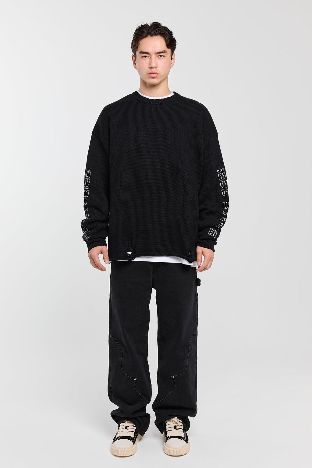 RITUAL - BLACK KNIT SWEATER Idolstudios